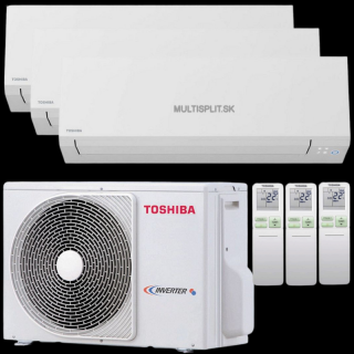 Klimatizácia Toshiba Shorai Edge multisplit 3x 2,5kW + vonkajšia 5,2kW