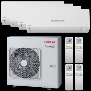 Klimatizácia Toshiba Shorai Edge multisplit 4x 2,5kW + vonkajšia 8kW