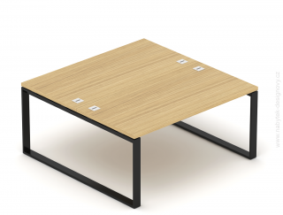 Kancelársky stôl EPIC (2.osoby), 120/140/160/180cm, kovová podnož O (Kancelársky stôl pre viac osôb, 120/140/160/180cm, kovová podnož O)