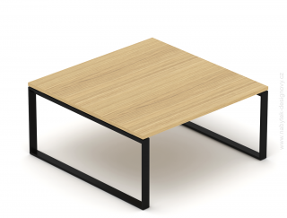 Konferenčný stôl EPIC (viac os.), 160/180cm, oceľová podnož O, (doska v celku) (Konferenčný stôl pre viac osôb, 160/180cm, oceľová podnož O)