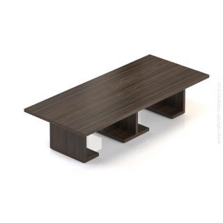 Manažérsky konferenčný stôl SOLID 320/400cm, s nohami v tvare L (Manažérsky konferenčný stôl SOLID 320/400cm, s nohami v tvare L, šírka 140cm)