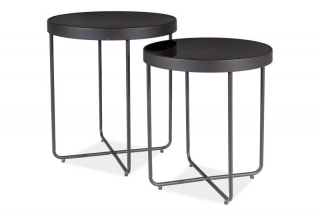 Atraktívny set konferenčných stolíkov, čierna (n150197)