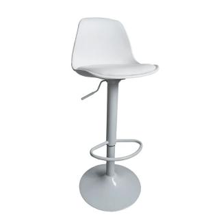 Barová stolička v bielej ekokoži (k291239)