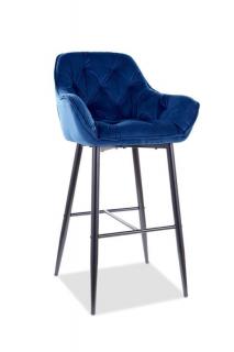 Barová stolička v klasickom štýle modrá (n170912)