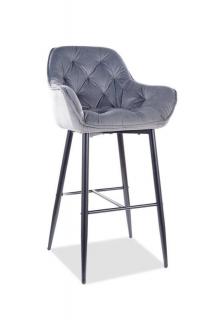 Barová stolička v klasickom štýle sivá (n170918)