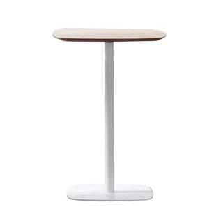 Barový stôl na bielej kovovej nohe (k297901)