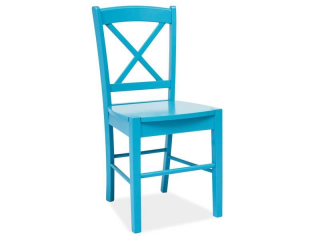 Celodrevená stolička v škandinávskom štýle modrá (n147523)
