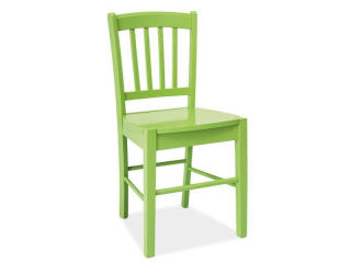 Celodrevená stolička v škandinávskom štýle, zelená (n147526)