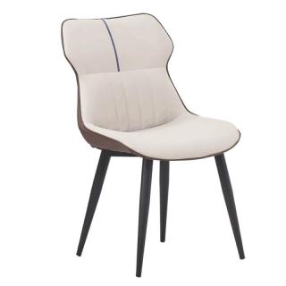 Dizajnová stolička do jedálne béžová/hnedá (k297862)