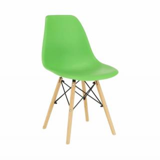 Dizajnová stolička do jedálne zelená (k228376)