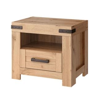 Dizajnovo elegantný nočný stolík, dub wotan (k354539)