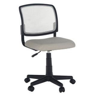 Dizajnovo jednoduchá otočná stolička sivá (k265165)