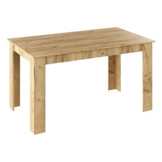 Dizajnový jedálenský stôl, dub artisan, 140x80 (k300448)