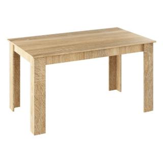 Dizajnový jedálenský stôl, dub sonoma, 140x80 (k300446)