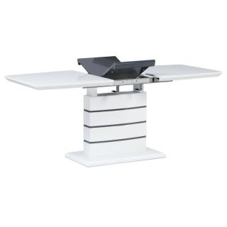 Dizajnový stôl rozkladací v bielej farbe (a-410 biely)