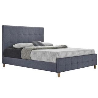Elegantná a moderná manželská posteľ 160, sivá (k229270)