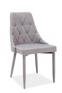 Elegantná a štýlová stolička do jedálne, sivá (n147990)