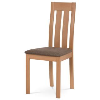 Elegantná jedálenská stolička vyrobená z masívneho dreva vo farbe buk