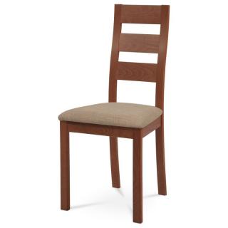 Elegantná jedálenská stolička z masívneho dreva vo farbe čerešňa ()