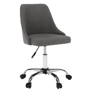 Elegantná kancelárska stolička bez podrúčok sivá (k255212)