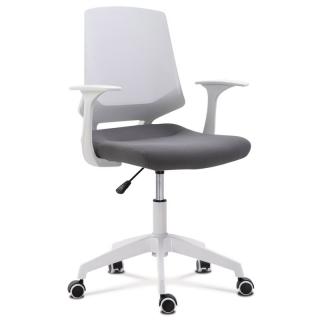 Elegantná kancelárska stolička v bielo sivej farbe (a-R202)