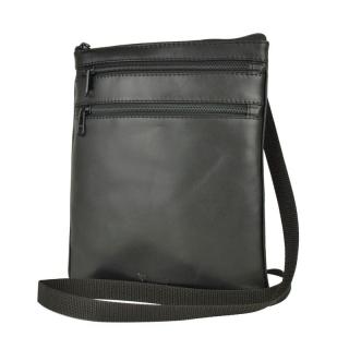 Elegantná kožená taška, viacúčelové púzdro v čiernej farbe