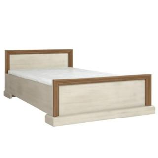 Elegantná manželská posteľ 160x200, sosna nordická-dub divoký