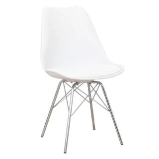 Elegantná stolička s extra mäkkým sedadlom biela (k201998)