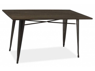 Elegantný jedálenský stôl 140, grafit/orech (n147112)