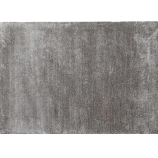 Huňatý koberec v jemnej svetlosivej farbe, 80x150 (k194082)