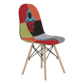 Jedálenská stolička mix farieb patchwork (k205612)