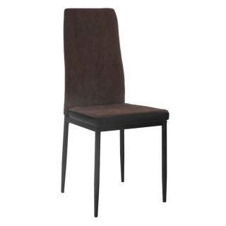 Jedálenská stolička s moderným dizajnom tmavohnedá (k261328)