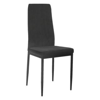 Jedálenská stolička s moderným dizajnom tmavosivá (k261326)