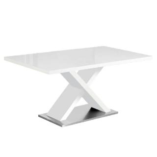 Jedálenský moderný stôl, biela s vysokým leskom HG (k242918)