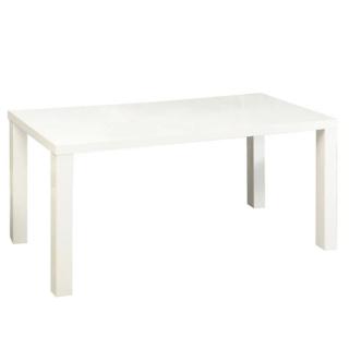 Jedálenský stôl, biela vysoký lesk HG, TYP 2 (k229173)
