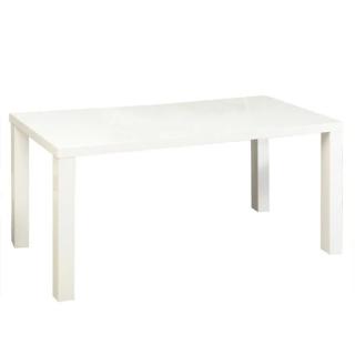 Jedálenský stôl, biela vysoký lesk HG, TYP 3 (k229176)