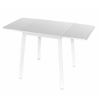 Jedálenský stôl, biely, rozkladací z MDF (k183159)