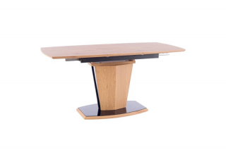 Jedálenský stôl rozkladací v originálnom dizajne 120-160, dub
