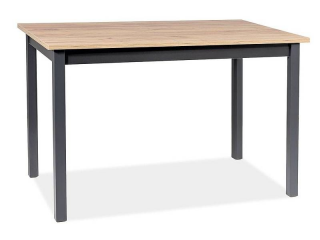 Jedálenský stôl v klasickom dizajne 125, dub artisan/čierny
