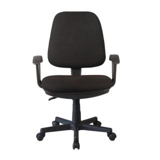 Jednoduchá kancelárska stolička čierna látka (k255136)