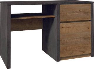Jednoduchý a elegantný písací stôl, lefkas ciemny/smooth grey