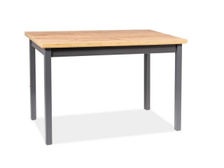 Jednoduchý jedálenský stôl 100, dub lancelot/anracyt