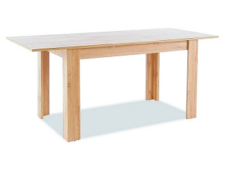 Jednoduchý rozkladací jedálenský stôl 120-155, dub wotan
