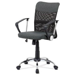 Kancelárska stolička, šedá látka a čierna sieťovina MESH