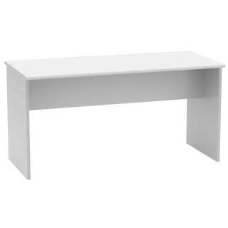 Kancelársky stôl z kvalitnej DTD, 148cm, obojstranný, biely