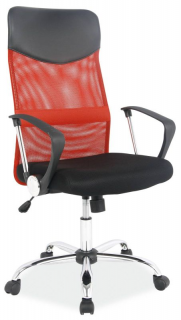 Klasické a štýlové kancelárske kreslo červené (n146632)