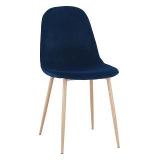 Komfortná stolička modrá Velvet látka (k285439)