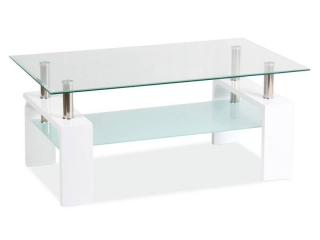Konferenčný stolík v modernom dizajne, biely lak (n146912)