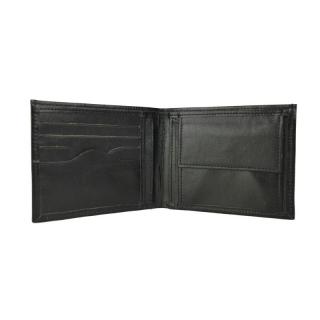 Kožená peňaženka z pravej kože v čiernej farbe (VP8406č)