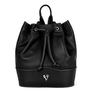 Kožený batoh z pravej kože v čiernej farbe (V8643CIE)